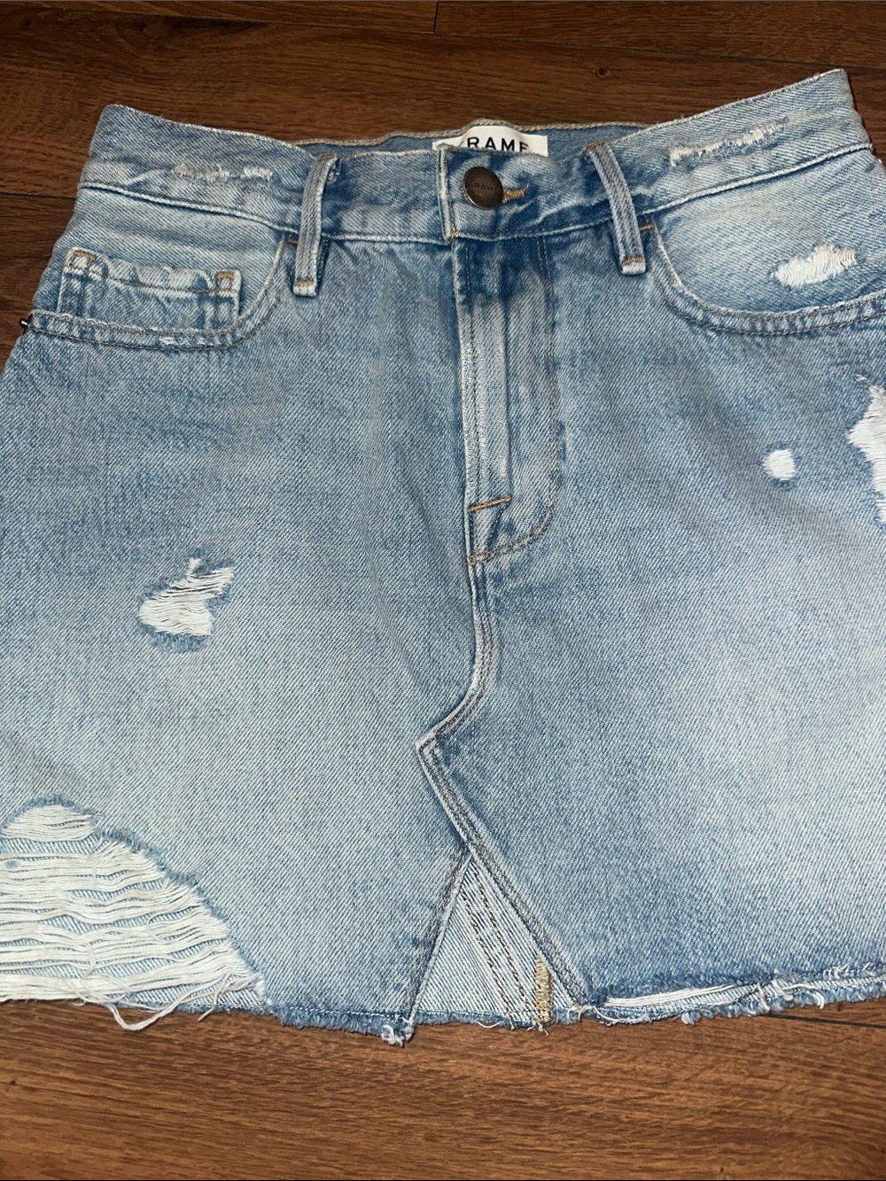 FRAME Denim Mini Skirt. size 23